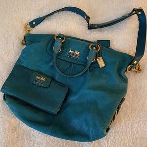 Coach Vintage Leather Satchel & Matching Wallet